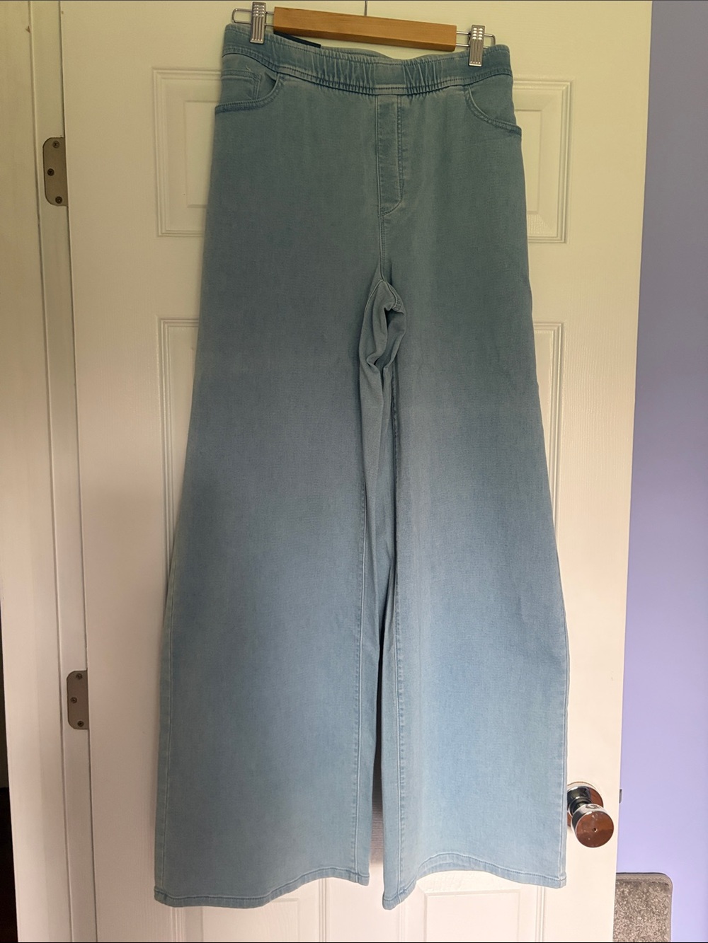 J. Jill Light stretch Blue Wide-Leg Jeans, XL, $30